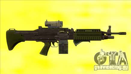 GTA V Combat MG Green All Attachments Small Mag для GTA San Andreas