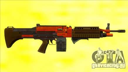 GTA V Combat MG Orange Grip Small Mag для GTA San Andreas