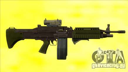 GTA V Combat MG Green All Attachments Big Mag для GTA San Andreas