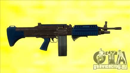 GTA V Combat MG LSPD Grip Big Mag для GTA San Andreas