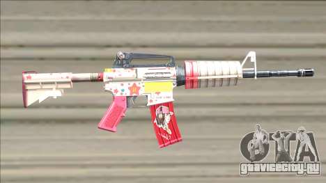 M4A1 Assault Rifle Skin 4 для GTA San Andreas
