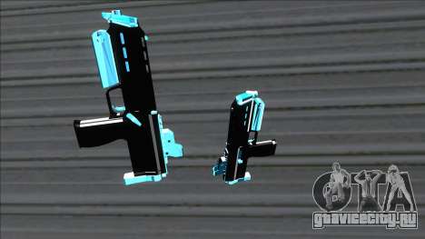 Weapons Pack Blue Evolution (microuzi) для GTA San Andreas
