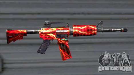 M4A1 Assault Rifle Skin 6 для GTA San Andreas