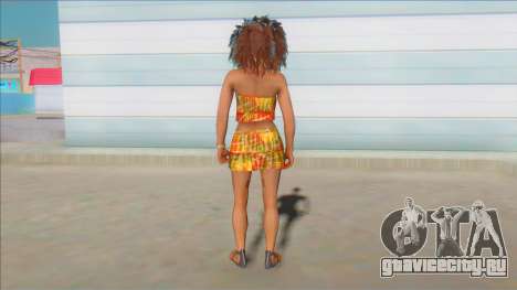 GTA Online Female Big Afro Dress V2 для GTA San Andreas
