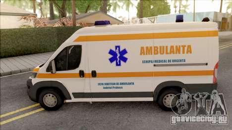 Fiat Ducato 2016 Autospeciala Ambulanta для GTA San Andreas