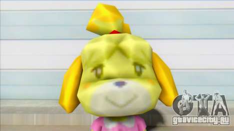 Animal Crossing Isabelle Informal Clothes Skin для GTA San Andreas