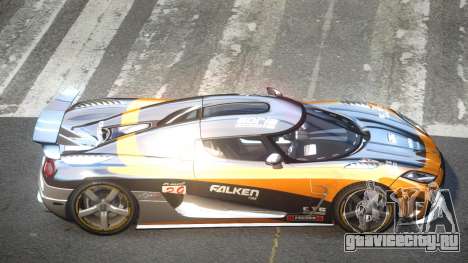 Koenigsegg Agera R Racing L1 для GTA 4