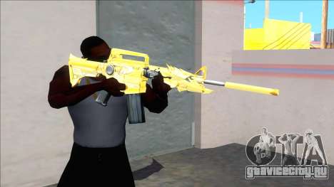 CrossFires M4A1 Iron Beast Noble Gold для GTA San Andreas
