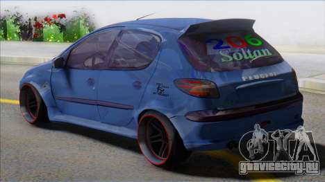 Peugeot 206 Sport Soltan для GTA San Andreas