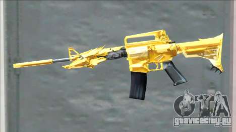 CrossFires M4A1 Iron Beast Noble Gold для GTA San Andreas