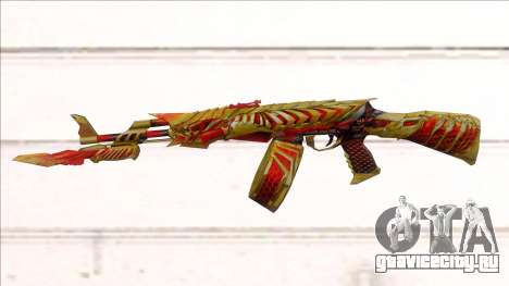 CFMs AK47 HeiWuShi Gold для GTA San Andreas
