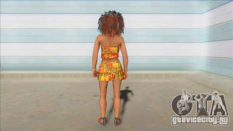 GTA Online Female Big Afro Dress V1 для GTA San Andreas