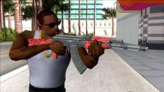 CSGO AK-47 Red Laminate V2 для GTA San Andreas