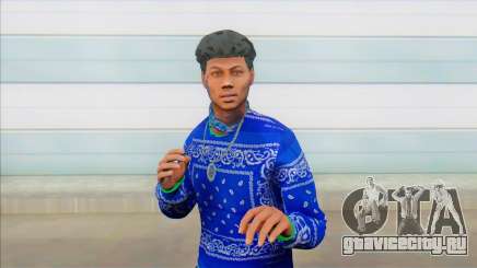 Skin Blueface для GTA San Andreas