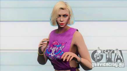 GTA Online Skin Ramdon Female Rubia 8 для GTA San Andreas