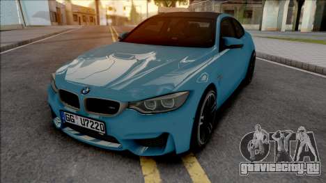 BMW M4 F82 2018 Blue для GTA San Andreas