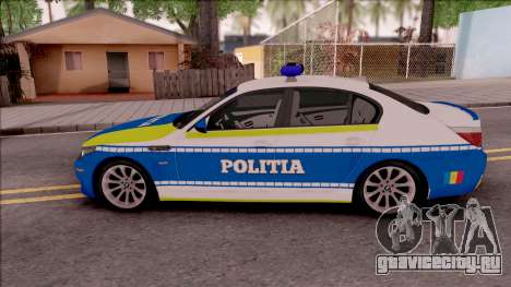 BMW M5 E60 Politia Romana Design 2020 для GTA San Andreas