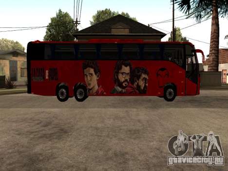 La Casa De Papel bus mod для GTA San Andreas