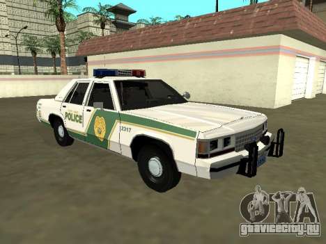 Ford LTD Crown Victoria 1991 Miami Dade M Police для GTA San Andreas