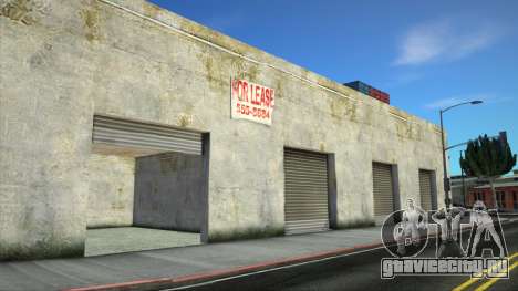 Открытый гаражный бокс в промзоне San Fierro для GTA San Andreas
