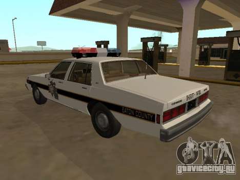 Chevrolet Caprice 1987 Eaton County Sheriff Patr для GTA San Andreas