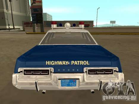 Dodge Monaco 1974 Nevada Highway Patrol для GTA San Andreas