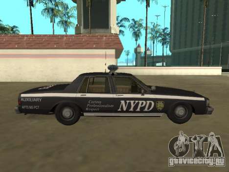 Chevrolet Caprice 1987 NYPD Auxiliar для GTA San Andreas