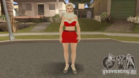 DOA Rachel Berry Burberry Christmas Special V2 для GTA San Andreas