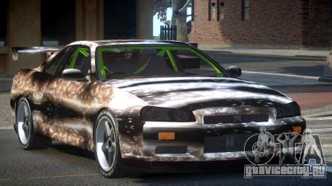 Nissan Skyline R34 GST-R PJ6 для GTA 4