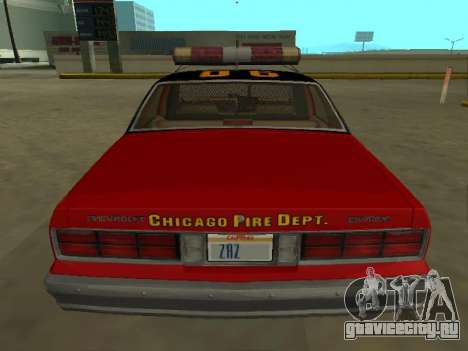 Chevrolet Caprice 1987 Chicago Fire Dept для GTA San Andreas