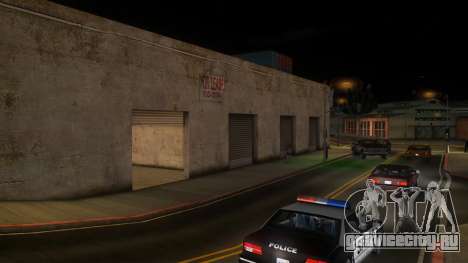 Открытый гаражный бокс в промзоне San Fierro для GTA San Andreas