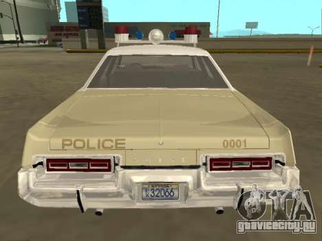 Dodge Monaco 1974 Las Vegas Metro Police для GTA San Andreas