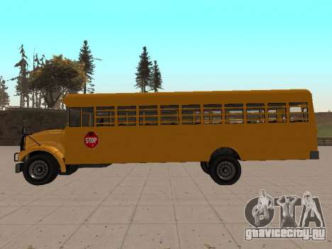 Vapid School Bus (Benson do GTA IV) для GTA San Andreas