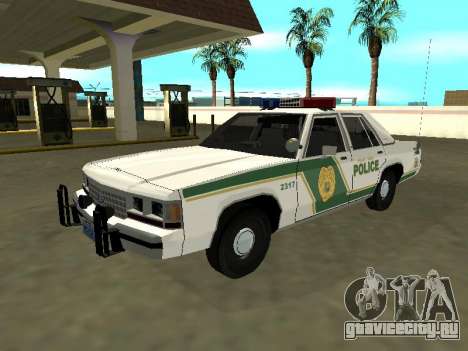 Ford LTD Crown Victoria 1991 Miami Dade M Police для GTA San Andreas