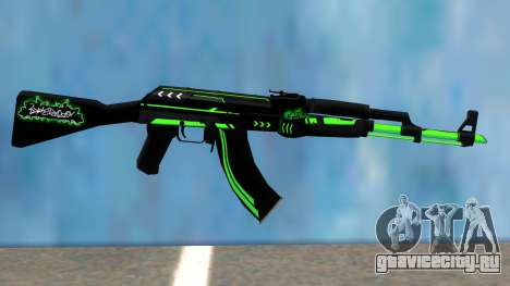 AK47 GREEN LINE для GTA San Andreas
