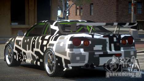 Nissan Skyline R34 GST-R PJ1 для GTA 4