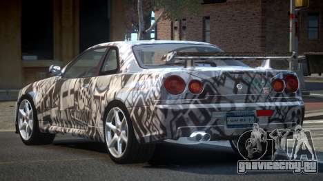 1999 Nissan Skyline R34 GT-R L2 для GTA 4