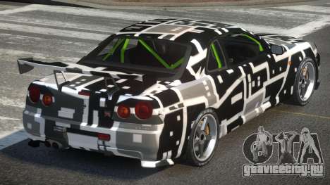 Nissan Skyline R34 GST-R PJ1 для GTA 4