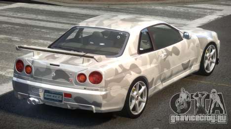 1999 Nissan Skyline R34 GT-R L1 для GTA 4