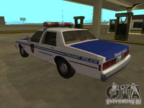 Chevrolet Caprice 1987 NYPD Transit Police для GTA San Andreas