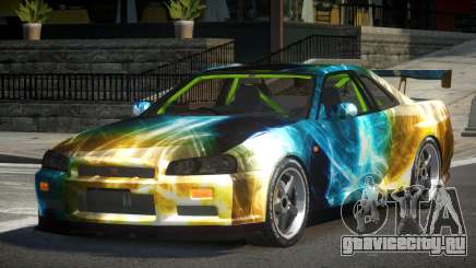 Nissan Skyline R34 GST-R PJ7 для GTA 4