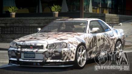 1999 Nissan Skyline R34 GT-R L2 для GTA 4