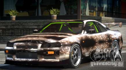 Nissan Skyline R34 GST-R PJ6 для GTA 4