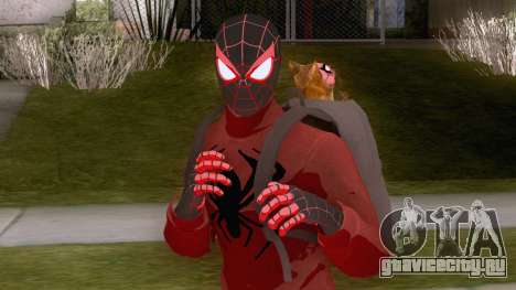 Spider-Man Miles Morales Bodega Cat Suit для GTA San Andreas