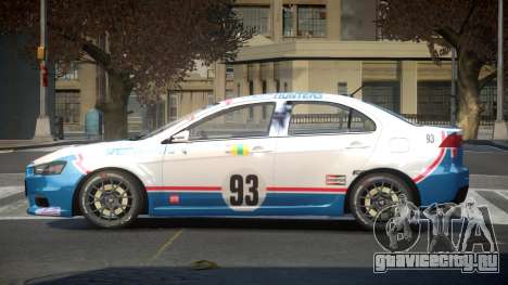 Mitsubishi Lancer X PSI-R L6 для GTA 4