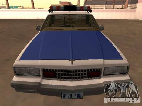 Chevy Caprice 1987 NYPDT Police Versão Editada для GTA San Andreas