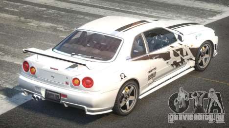 Nissan Skyline R34 GST Racing L3 для GTA 4