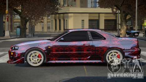 Nissan Skyline R34 GT-R PSI PJ5 для GTA 4