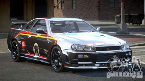 Nissan Skyline R34 GST Racing L1 для GTA 4