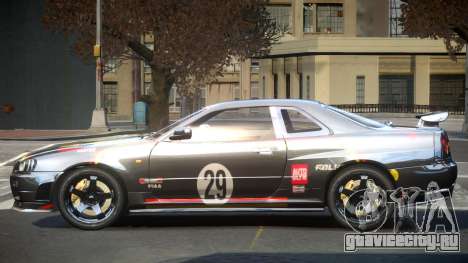 Nissan Skyline R34 GST Racing L1 для GTA 4